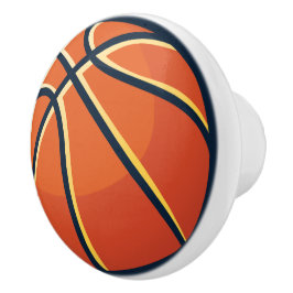 Sport Oranje Basketbal Slaapkamer Ladekast Keramische Knop