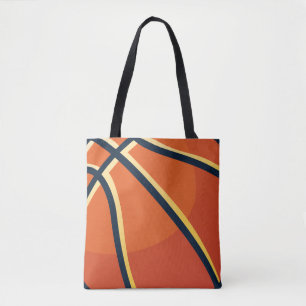 Sport Oranje Basketbal Tote Bag