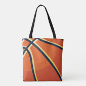 Sport Oranje Basketbal Tote Bag (Achterkant)
