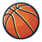 Sport Oranje honkbalslaapkamer Dresser Keramische Knop (Voorkant)