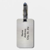 Sport Paars Volleybal | Naam en nummer DIY Bagagelabel (Achterkant verticaal)