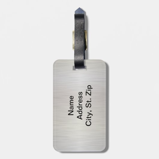 Sport Paars Volleybal | Naam en nummer DIY Bagagelabel (Achterkant verticaal)