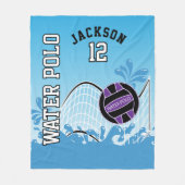 🤽 ‍ sport - Paarse bal Fleece Deken (Voorkant)