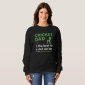 Sport Papa Definitie Cricket Premium Trui (Voorkant volledig)