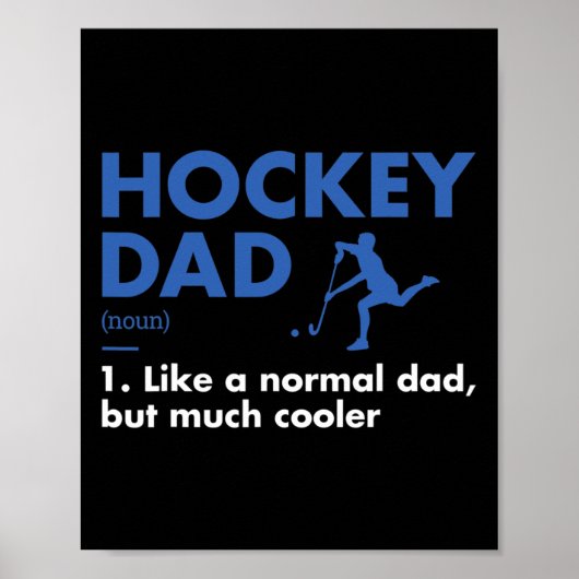 Sport Papa Definitie Hockey Poster (Voorkant)