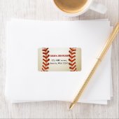 Sport Party Baseball thema adreslabel Etiket (Insitu)