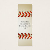 Sport Party Baseball thema Gepersonaliseerde Gift  Mini Visitekaartjes (Achterkant)