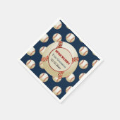 Sport Party Honkbal thema Gepersonaliseerde servet (Hoek)