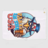 Sport Party in de Verenigde Staten Golfhanddoek (Horizontaal)