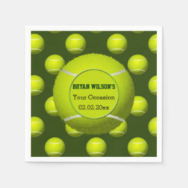 Sport Party Tennis thema Gepersonaliseerde servett Servet