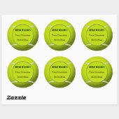 Sport Party Tennis thema Gepersonaliseerde sticker (Vel)