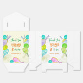 Sport Party Waterverf Pickleball thema Verjaardag Bedankdoosjes (Ongevouwen)