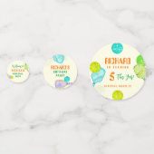 Sport Party Waterverf Pickleball thema Verjaardag Confetti (Voorkanten)