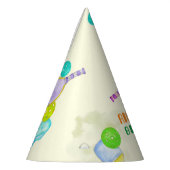 Sport Party Waterverf Pickleball thema Verjaardag Feesthoedjes (Links)