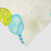 Sport Party Waterverf Pickleball thema Verjaardag Tissuepapier (Detail)