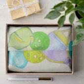 Sport Party Waterverf Pickleball thema Verjaardag Tissuepapier (Geschenk)