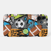 Sport Pattern With Balls Case-Mate iPhone Case (Achterkant (horizontaal))