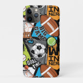 Sport Pattern With Balls Case-Mate iPhone Case (Achterkant)