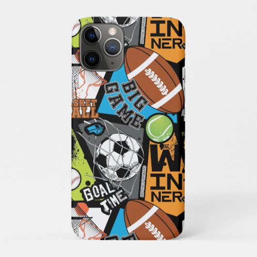 Sport Pattern With Balls Case-Mate iPhone Case (Achterkant)