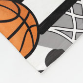 Sport Pattern With Balls Fleece Deken (Hoek)