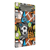 Sport Pattern With Balls Mini Klembord (Schuin)
