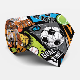 Sport Pattern With Balls Stropdas