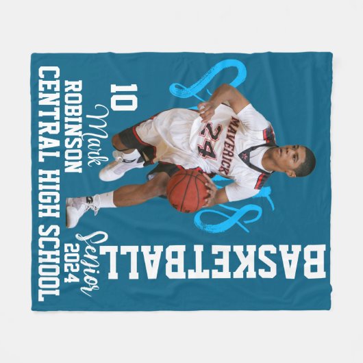 Sport Photo Player spel Fleece Deken (Voorkant (Horizontaal))