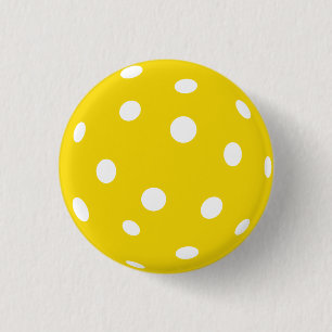 Sport Pickleball gele bal Ronde Button 3,2 Cm