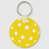 Sport Pickleball gele bal Sleutelhanger (Voorkant)