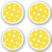 Sport Pickleball gele ballen pack Sticker (Voorkant)