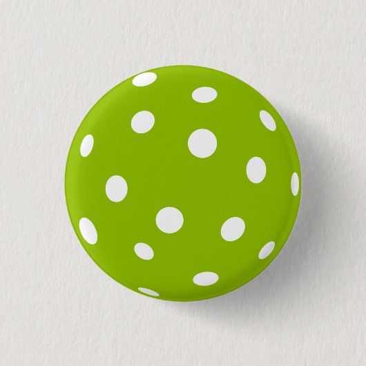 Sport Pickleball groene bal Ronde Button 3,2 Cm (Voorkant)