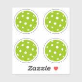 Sport Pickleball groene ballen pack Sticker (Vel)