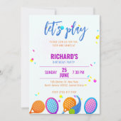 Sport Pickleball Verjaardagsfeest Kaart (Voorkant)