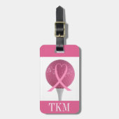 Sport - Pink Ribbon Golf Bagagelabel (Voorkant verticaal)