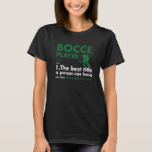 Sport Player Definition Bocce Premium T-shirt (Voorkant)