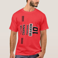 Sport Player Voetbal Champs gepersonaliseerd rood