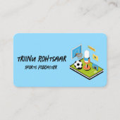 Sport Podcaster Visitekaartje (Voorkant)