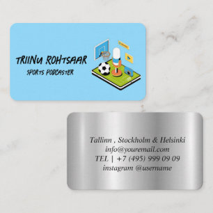 Sport Podcaster Visitekaartje