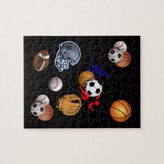 Sport puzzel legpuzzel (Horizontaal)