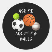 Sport Ronde Sticker (Voorkant)