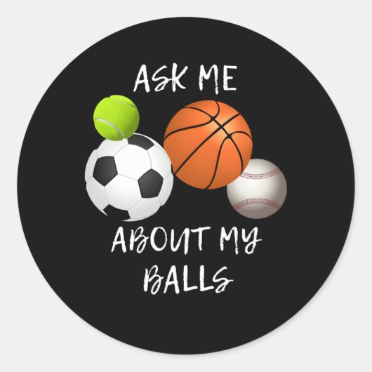 Sport Ronde Sticker (Voorkant)