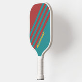 Sport Ruby Reef Stripes met Naam Pickleball Paddle (Links)