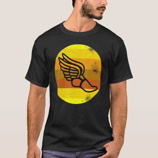 Sport Runner Hurdler Athletics Track en Field S T-shirt (Voorkant)