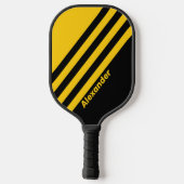 Sport Safety Bee Nostalgische Stripes met naam Pickleball Paddle (Achterkant)