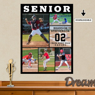Sport Senior Afstuderen 6 Fotocollage Poster