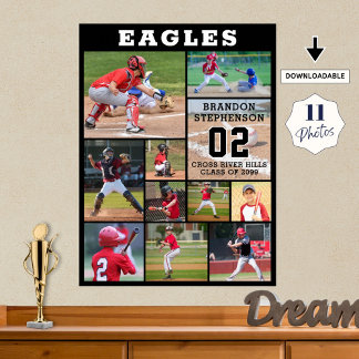 Sport Senior Night 11 Fotocollage Custom Poster