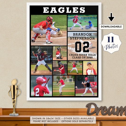 Sport Senior Night 11 Fotocollage Custom Poster