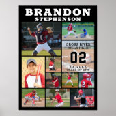 Sport Senior Night 11 Fotocollage gepersonaliseerd Poster (Voorkant)