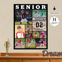 Sport Senior Night 11 Fotocollage gepersonaliseerd