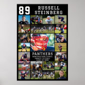 Sport Senior Night Afstuderen 22 Fotocollage Poster (Voorkant)
